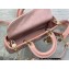 Dior Small Lady D-Joy Bag in Cannage Lambskin Pink 2022