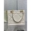 Dior Small Essential Tote Bag in Archicannage Calfskin White 2022
