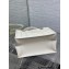 Dior Small Essential Tote Bag in Archicannage Calfskin White 2022