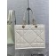 Dior Medium Essential Tote Bag in Archicannage Calfskin White 2022