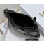 Dior Mini Caro Tulip Bag in Quilted Macrocannage Calfskin Black