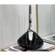 Dior Mini Caro Tulip Bag in Quilted Macrocannage Calfskin Black