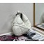 Dior Mini Caro Tulip Bag in Quilted Macrocannage Calfskin White