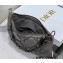 Dior Mini Caro Tulip Bag in Quilted Macrocannage Calfskin Gray