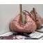 Dior Mini Caro Tulip Bag in Quilted Macrocannage Calfskin Pink