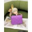 Chanel Lambskin Chain Mini Flap Bag Purple 2023