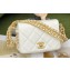Chanel Lambskin Chain Mini Flap Bag White 2023
