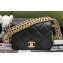 Chanel Lambskin Chain Mini Flap Bag Black 2023