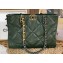 Chanel Shiny Lambskin CHANEL 19 Shopping Bag AS3660 Green 2022