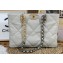 Chanel Shiny Lambskin CHANEL 19 Shopping Bag AS3660 Light Gray 2022