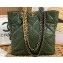 Chanel Shiny Lambskin CHANEL 19 Shopping Bag AS3519 Green 2022