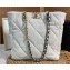 Chanel Shiny Lambskin CHANEL 19 Shopping Bag AS3519 White 2022