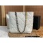 Chanel Shiny Lambskin CHANEL 19 Shopping Bag AS3519 White 2022