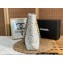 Chanel Shiny Lambskin CHANEL 19 Shopping Bag AS3519 White 2022