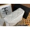 Chanel Shiny Lambskin CHANEL 19 Shopping Bag AS3519 White 2022