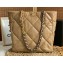 Chanel Shiny Lambskin CHANEL 19 Shopping Bag AS3519 Brown 2022