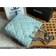 Chanel Shiny Lambskin CHANEL 19 Shopping Bag AS3519 Light Blue 2022