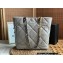 Chanel Shiny Lambskin CHANEL 19 Shopping Bag AS3519 Light Gray 2022