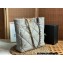 Chanel Shiny Lambskin CHANEL 19 Shopping Bag AS3519 Light Gray 2022