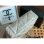 Chanel Shiny Lambskin CHANEL 19 Shopping Bag AS3519 Light Gray 2022
