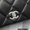 Chanel Lambskin Chain Camera Bag Black 2023