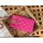 Chanel Lambskin Flap Phone Holder with Chain Bag AP2981 Fuchsia 2022