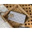 Chanel Lambskin Flap Phone Holder with Chain Bag AP2981 Light Gray 2022