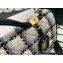 Chanel Small Flap Bag with Top Handle AS3653 Wool Tweed Black/White 2022