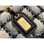 Chanel Small Flap Bag with Top Handle AS3653 Wool Tweed Black/White 2022