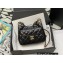 Chanel Shiny Crumpled Calfskin Small Hobo Bag AS3710 Black 2022