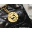 Chanel Shiny Crumpled Calfskin Small Hobo Bag AS3710 Black 2022