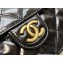 Chanel Shiny Crumpled Calfskin Small Hobo Bag AS3710 Black 2022