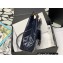Chanel Shiny Crumpled Calfskin Hobo Handbag AS3690 Navy Blue 2022