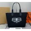 Balenciaga Jumbo Small Tote Bag in Canvas Black 92934