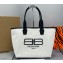 Balenciaga Jumbo Small Tote Bag in Canvas White 92934
