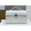 Savette Symmetry Pochette leather tote Bag 1852 White