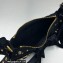 Balenciaga Le Cagole Xs Shoulder Bag in Crushed Velvet 92718 Black
