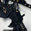 Balenciaga Le Cagole Xs Shoulder Bag in Crushed Velvet 92718 Black