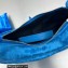 Balenciaga Le Cagole Xs Shoulder Bag in Crushed Velvet 92718 Blue
