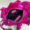 Balenciaga Le Cagole Xs Shoulder Bag in Crushed Velvet 92718 Fuchsia