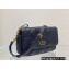 Dior Caro Pouch Bag in Supple Cannage Calfskin Black