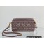 Dior Caro Pouch Bag in Supple Cannage Calfskin Nude