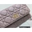 Dior Caro Pouch Bag in Supple Cannage Calfskin Nude