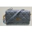 Dior Caro Pouch Bag in Supple Cannage Calfskin Gray