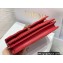 Lady Dior Top Handle Clutch Bag in Cannage Calfskin Red