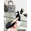 Dior Idylle Ballet Pumps in Grosgrain and Patent Calfskin Black 2023