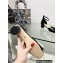Dior Idylle Ballet Pumps in Grosgrain and Patent Calfskin Black 2023