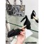 Dior Idylle Ballet Pumps in Grosgrain and Black Cotton Embroidered with Strass 2023