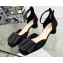 Dior Idylle Ballet Pumps in Grosgrain and Black Cotton Embroidered with Strass 2023