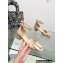 Dior Idylle Ballet Pumps in White Resin Pearls and Patent Calfskin Nude 2023